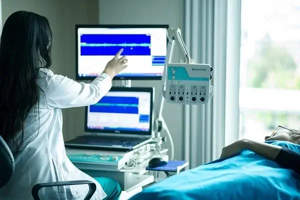 prueba medica en hospital